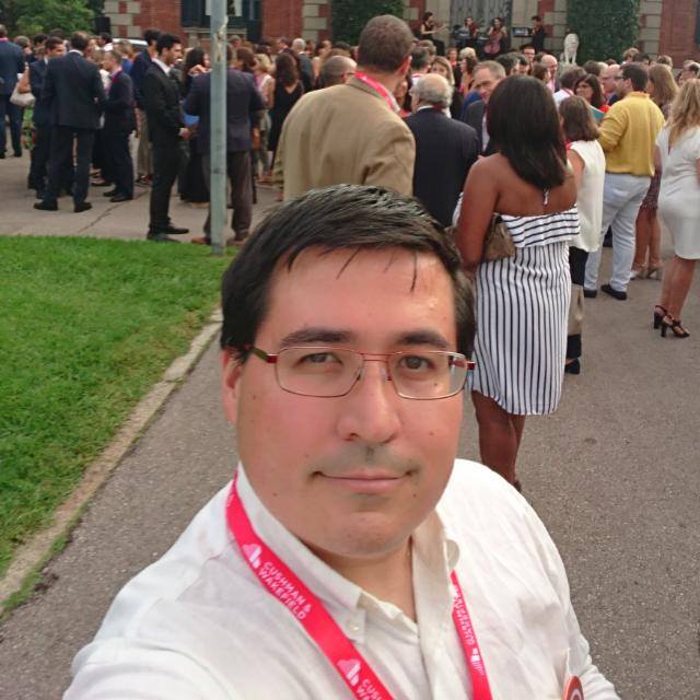 A photo of José María at a social event, (C) José Mª Fernández