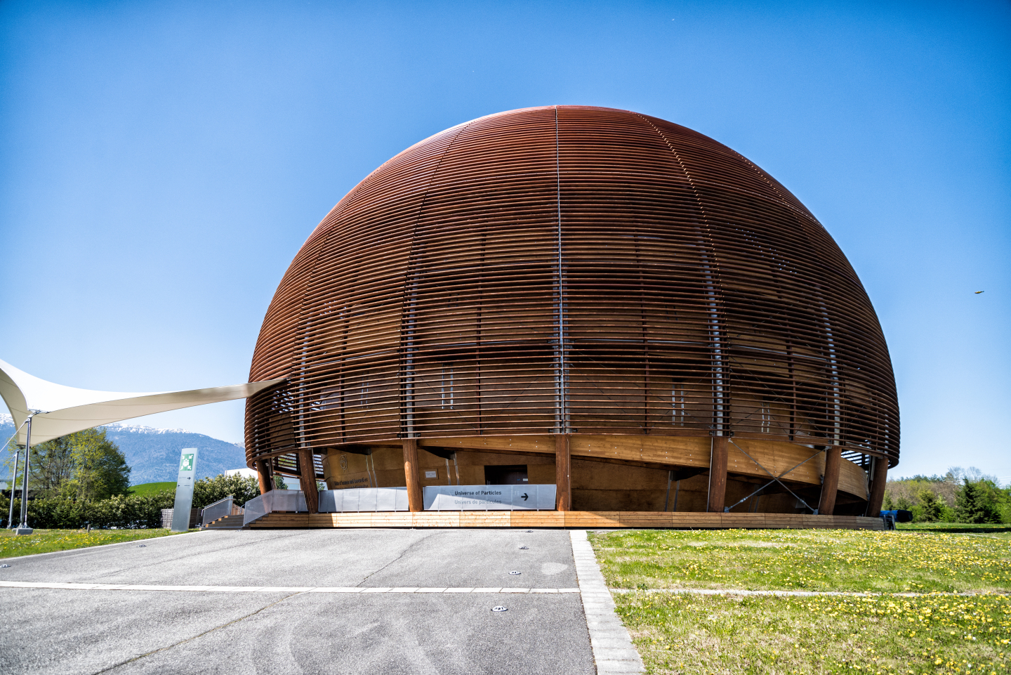 Photo of the Globe of Science and Innovation at CERN.